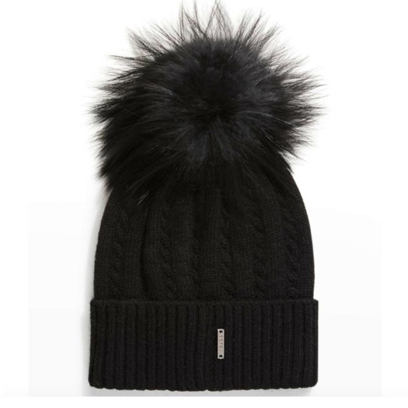Gorski Knit Beanie w/fox Fur Pompom - Picture 5 of 6